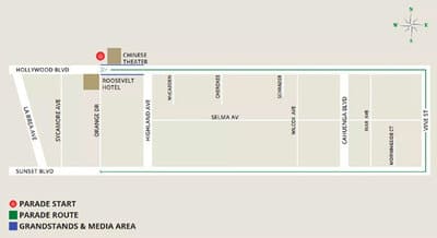 parade and event route_hollywood christmas parade
