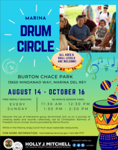 marina drum circle flyer 2022