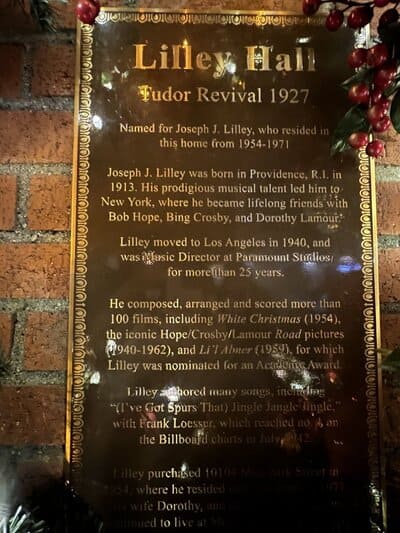 lilley hall_plaque