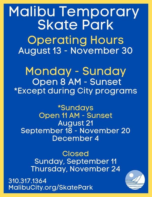 Malibu Temp Skate Park