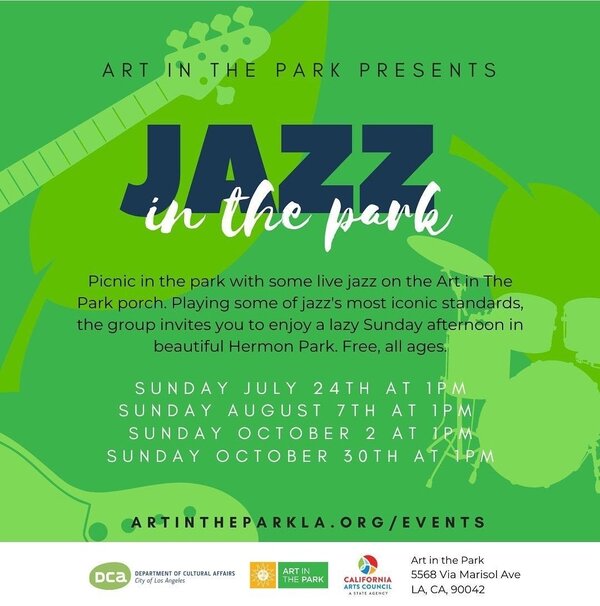 Jazz in the park flyer