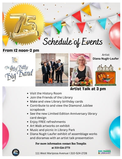 El Segundo Public Library Diamond Jubilee Celebration_flyer 1